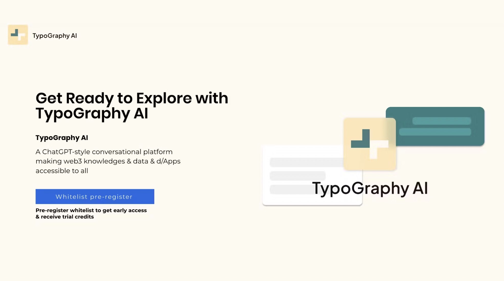 The First Web3 ChatGPT： Typography AI Is Open For Pre-register