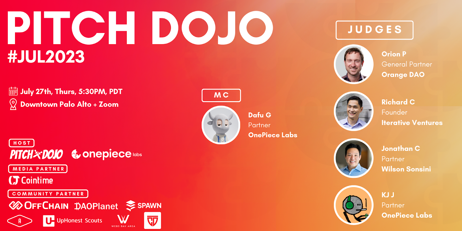 Pitch Dojo - Web3项目路演系列活动：点亮创意，开启未来！