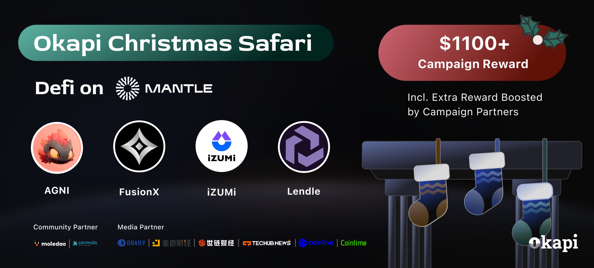 🎄Join Okapi Christmas Safari: DeFi on Mantle!