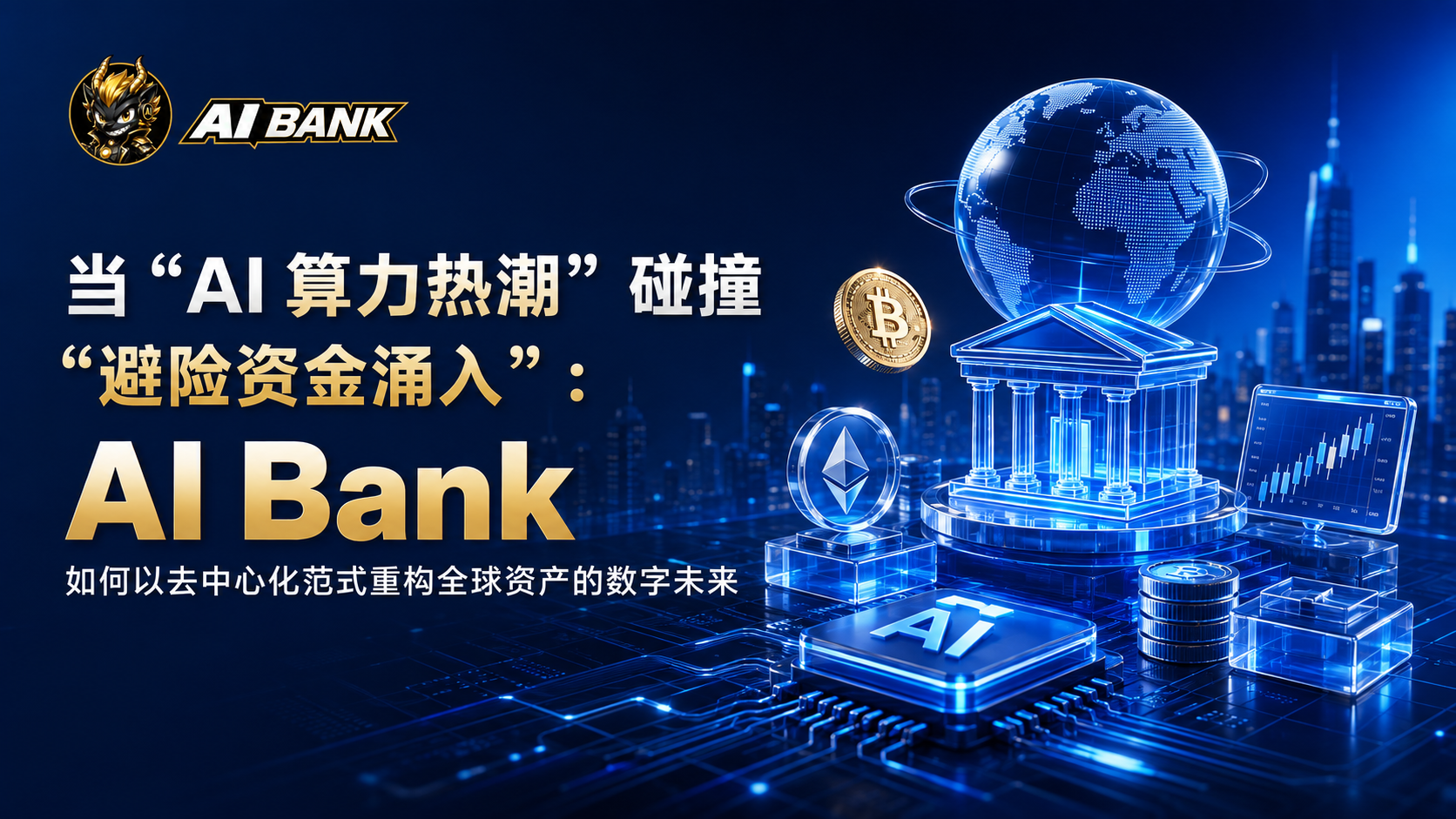 当“AI 算力热潮”碰撞“避险资金涌入”：AI Bank 如何以去中心化范式重构全球资产的数字未来   Select an Image