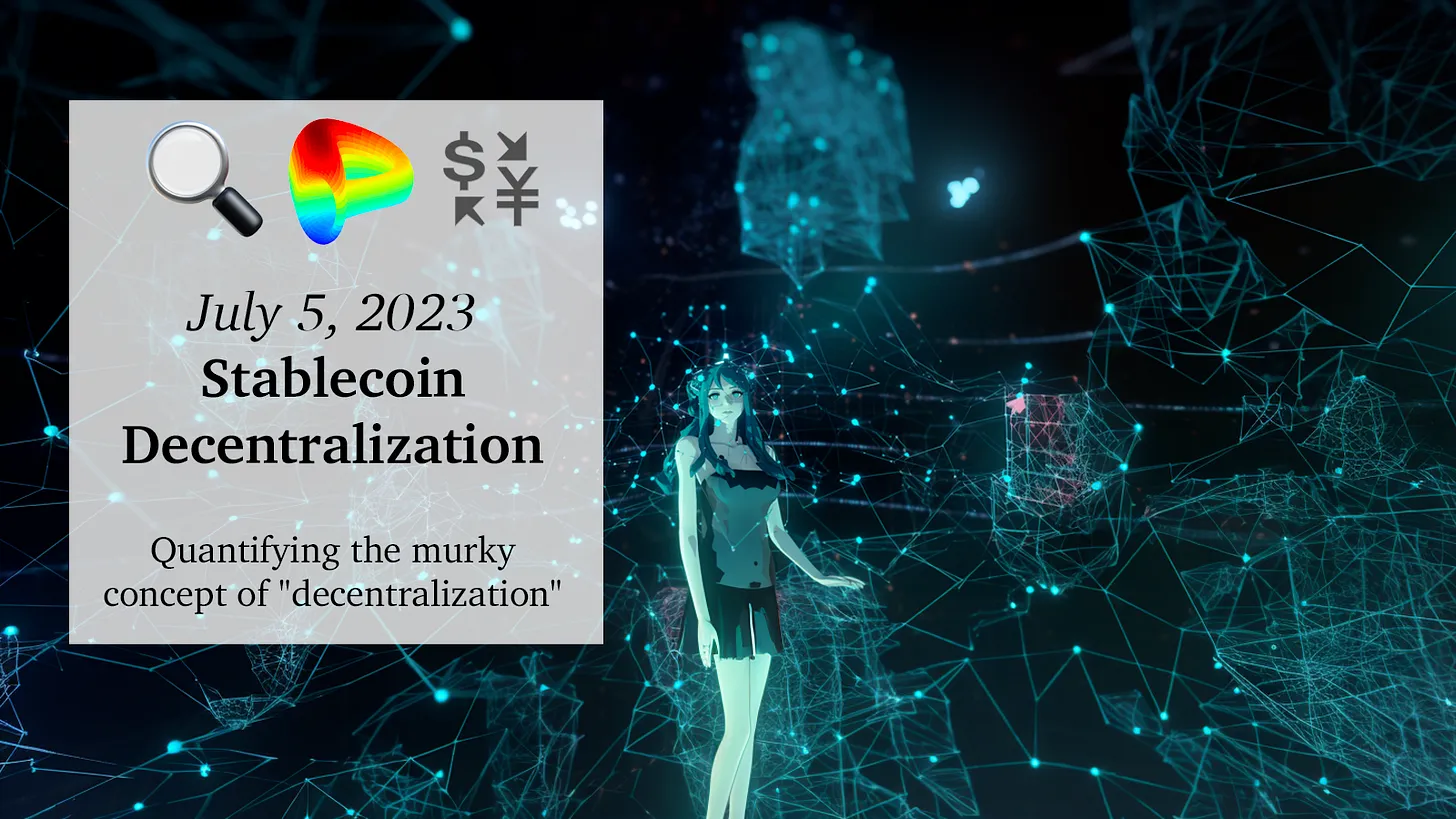 哪些稳定币最“去中心化”？这份投票说 CRVUSD 最去中心化，USDC 最中心化