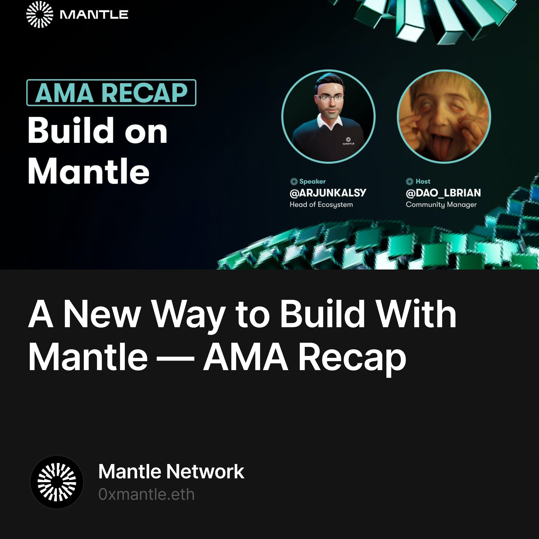 A New Way to Build With Mantle — AMA Recap