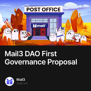 Mail3 DAO First Governance Proposal