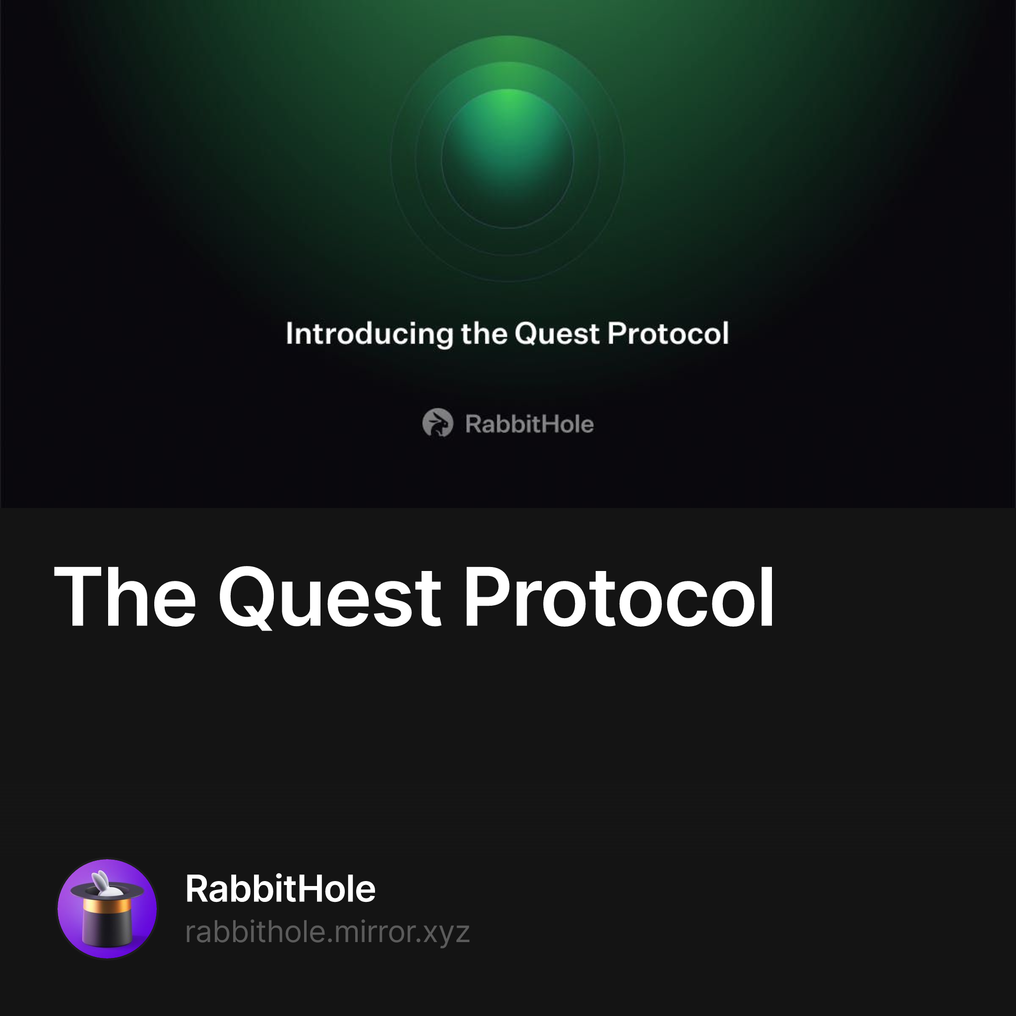 The Quest Protocol
