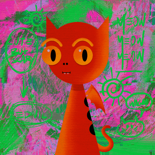 Dishonest Cat by Himayoshi