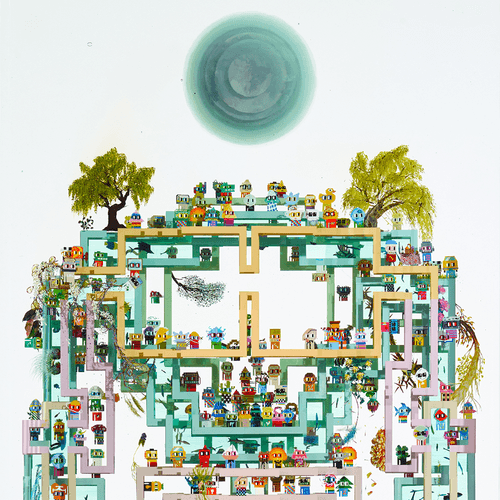 Persons, Places & Things - Dustin Yellin x Nouns x FWB