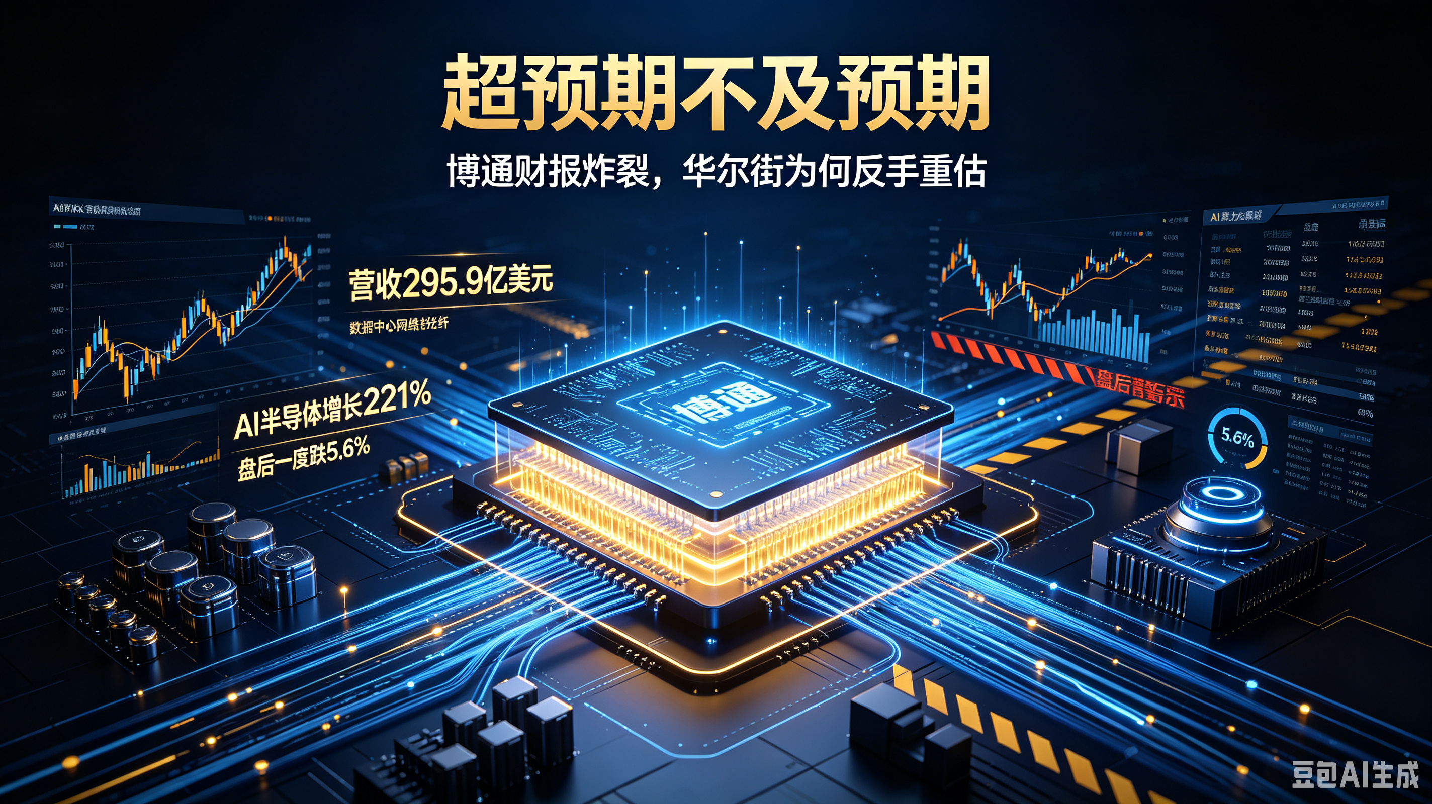营收暴增86%、AI芯片大涨221%！博通财报全线爆表，为何惨遭华尔街反手砸盘？