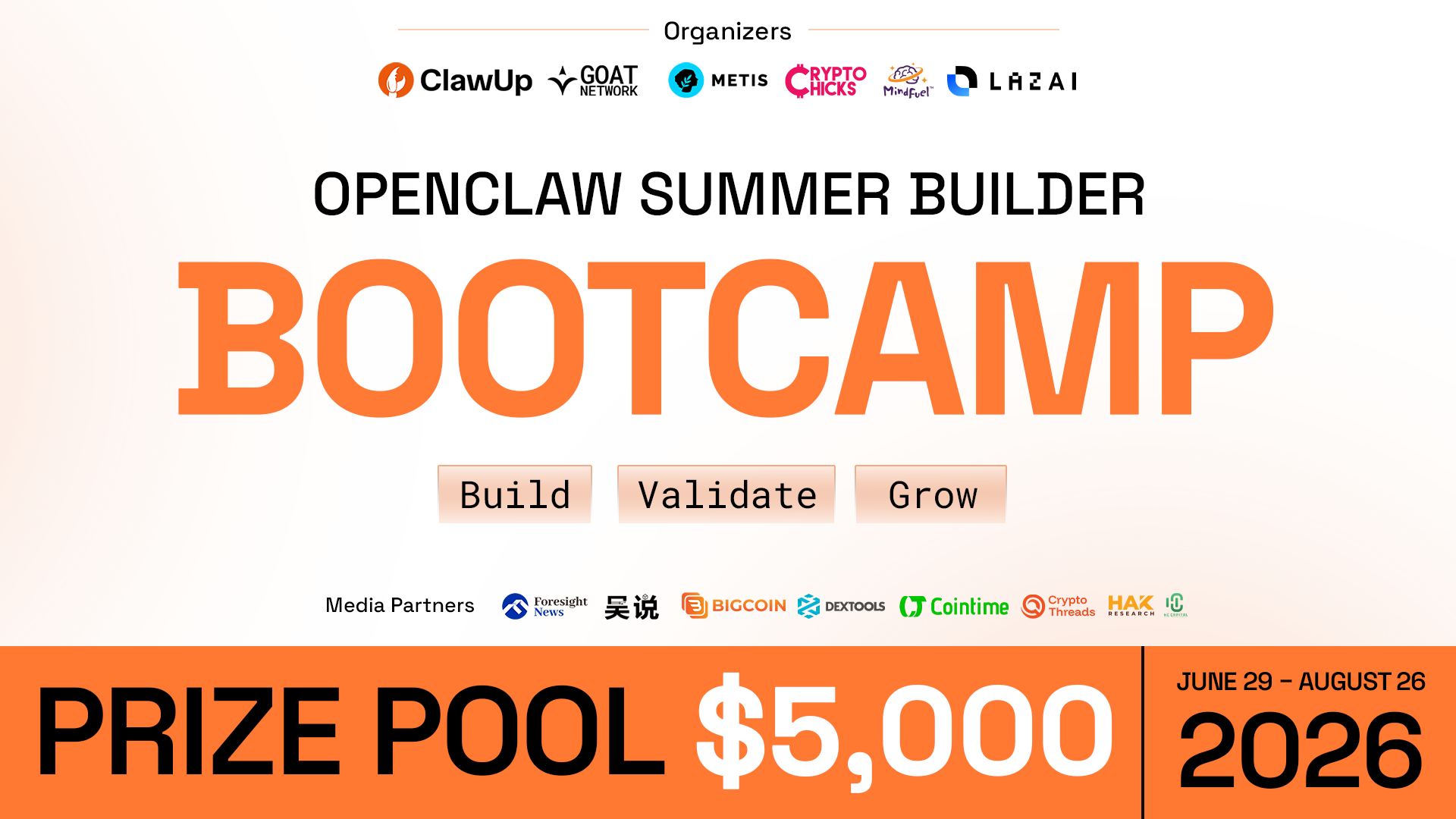 OpenClaw Summer Builder Bootcamp 2026