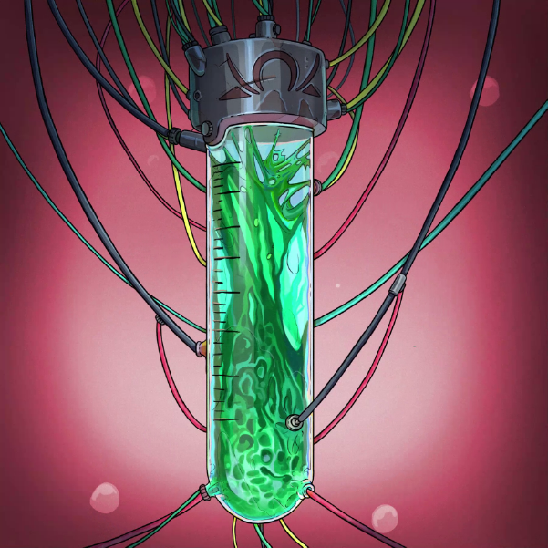 Green Experimental Vial