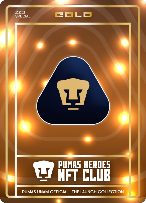 Pumas Badge 22-23 Gold