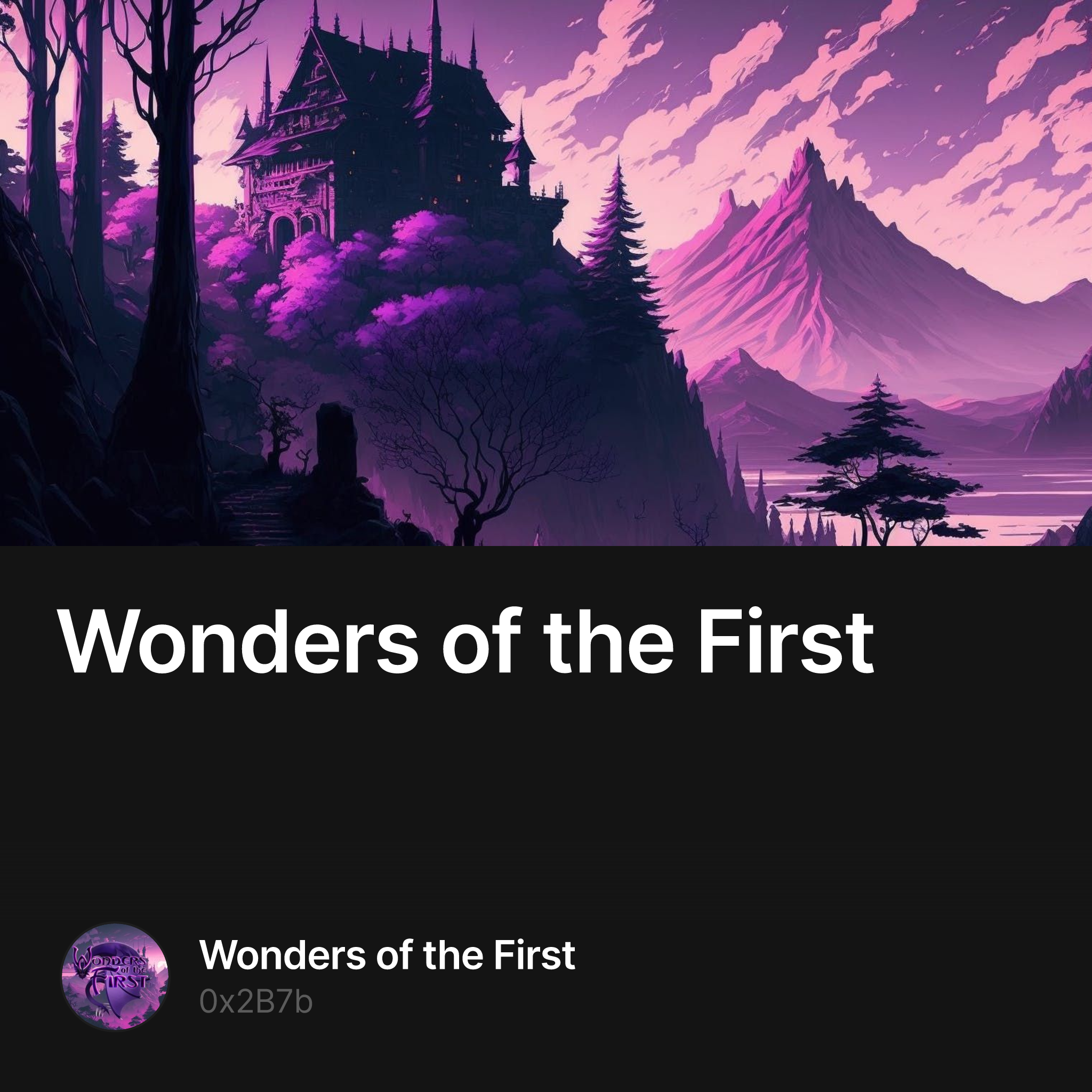 Wonders of the First 