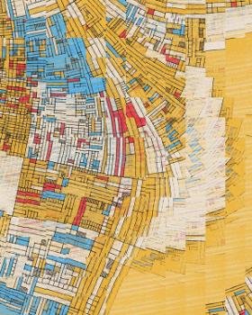 Sedimentary Geologico Dissolution by Landlines Art