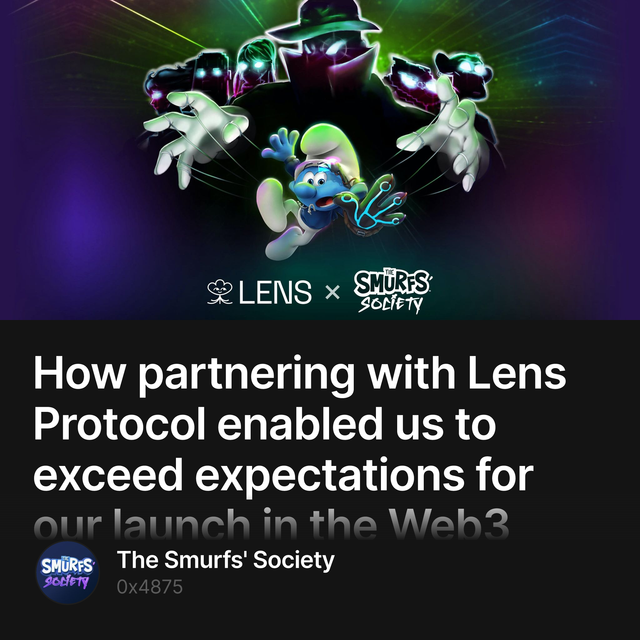 How partnering with Lens Protocol enabled us to exceed expectations for our launch in the Web3 community.