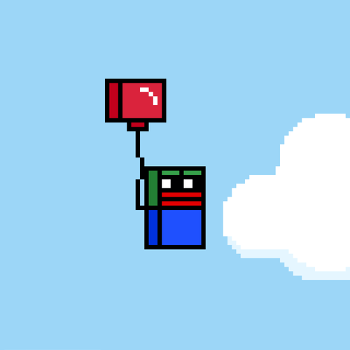 GeoMetric Pepe Balloon