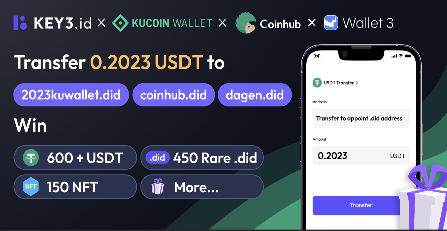 KEY3.id Multi-Chain Transaction Live Now! Supports ETH,BSC,TRON and Other Public Chains