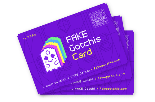 FAKE Gotchis Cards by Aavegotchi