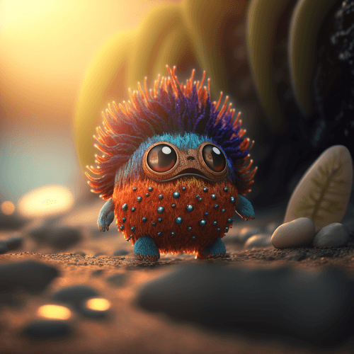 AI Sunset N°56 ~ Tiny creature V1