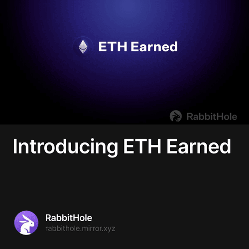 Introducing ETH Earned