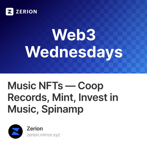 Music NFTs — Coop Records, Mint, Invest in Music, Spinamp