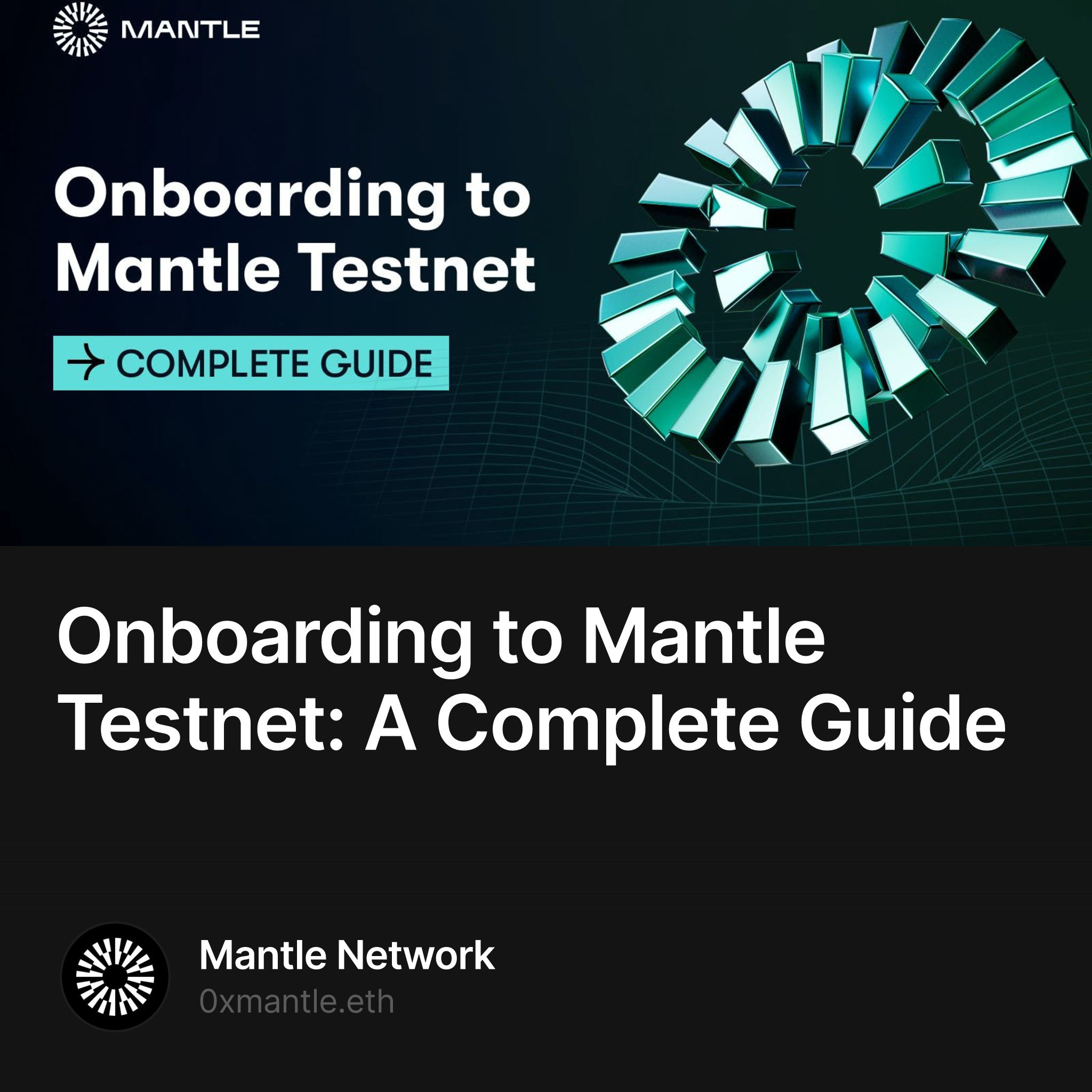 Onboarding to Mantle Testnet: A Complete Guide