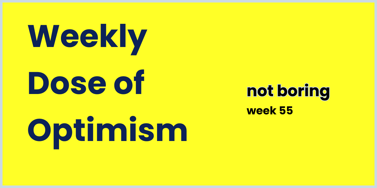Weekly Dose of Optimism #55