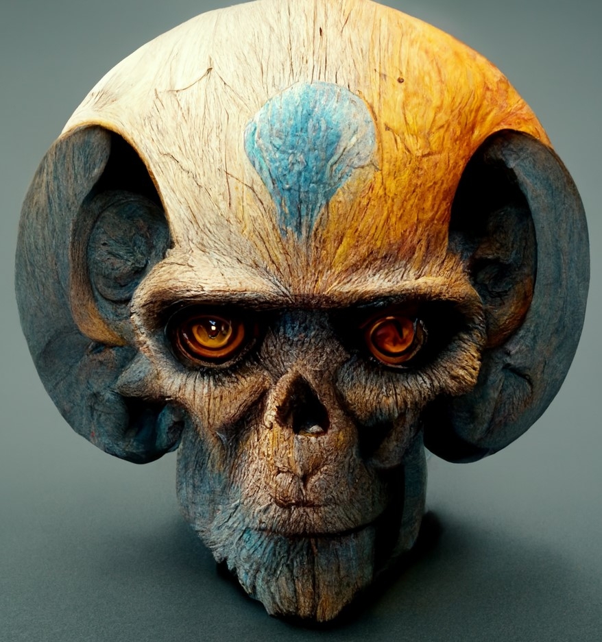 Monkey supports Ukraine