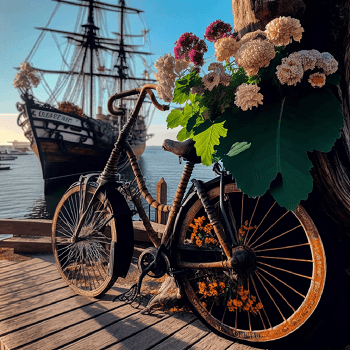 Bikes and Flowers