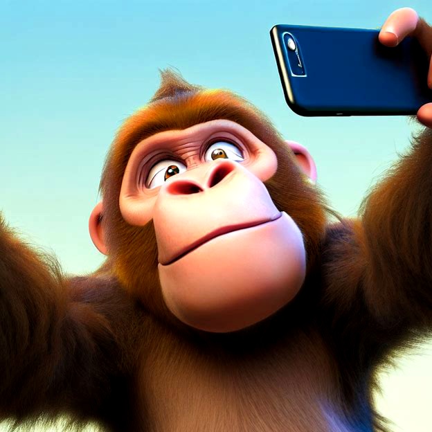 Optimistic Selfie Ape