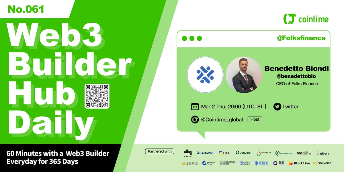 Folks Finance Will Join Cointime Web3 Builder Hub Daily