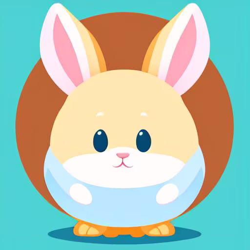 Cute bunny sticker