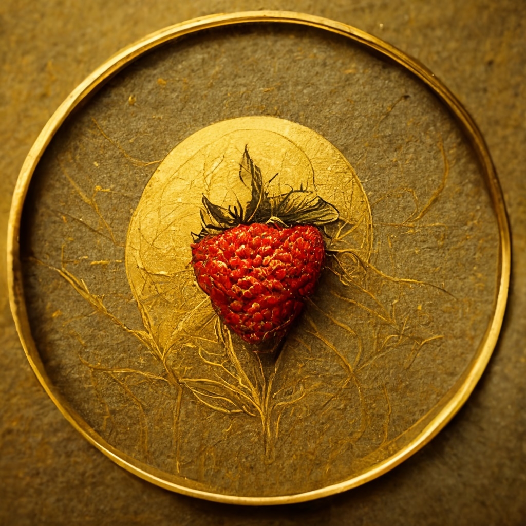 GOLD STRAWBERRY COINS