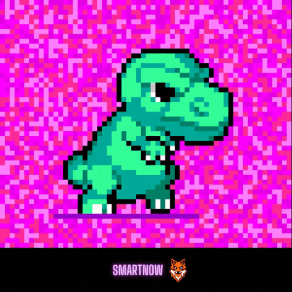 Baby T-Rex Pixel Art