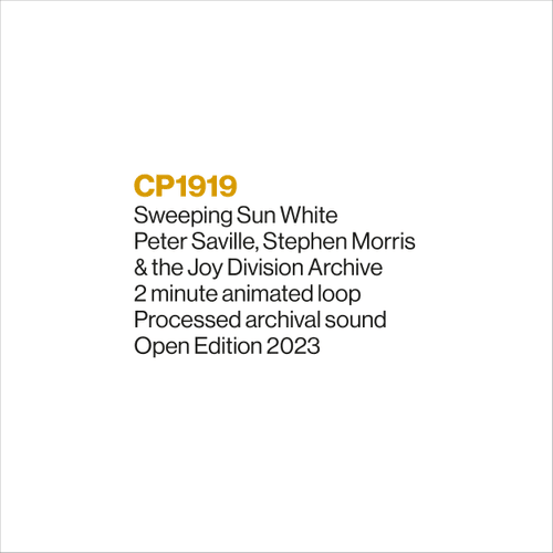 CP1919: Peter Saville, Stephen Morris, and the Joy Division Archive