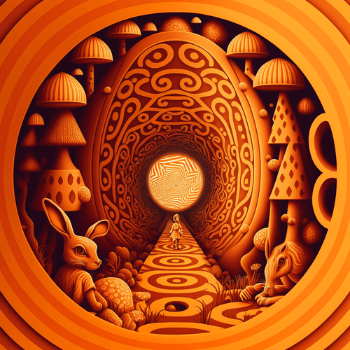 Hallucination by DMT