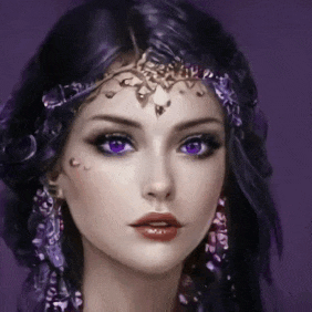 Paula with Purple Jewelry