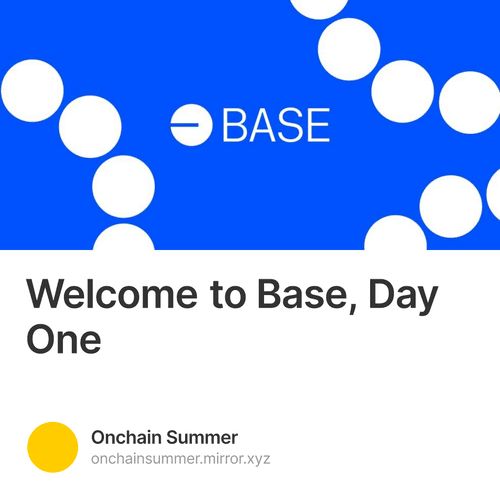 Welcome to Base, Day One
