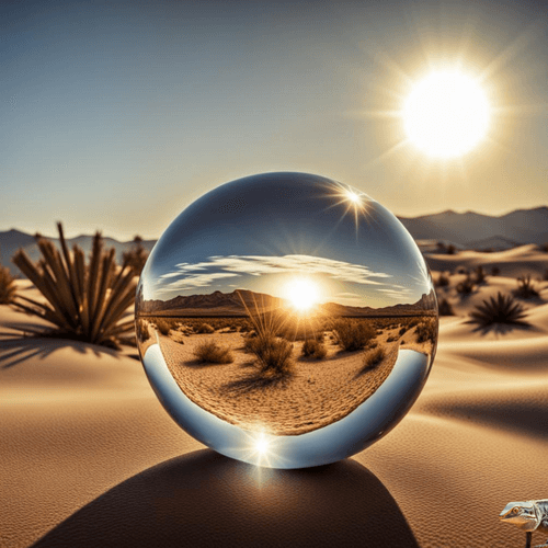 a Glass Ball  Desert