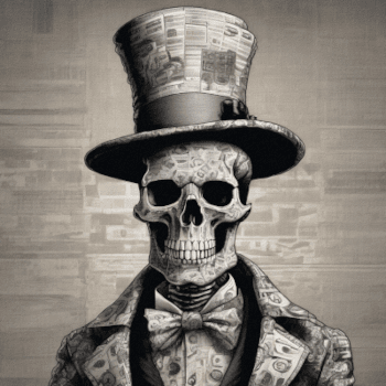 Crazy Bitcoin Skeleton