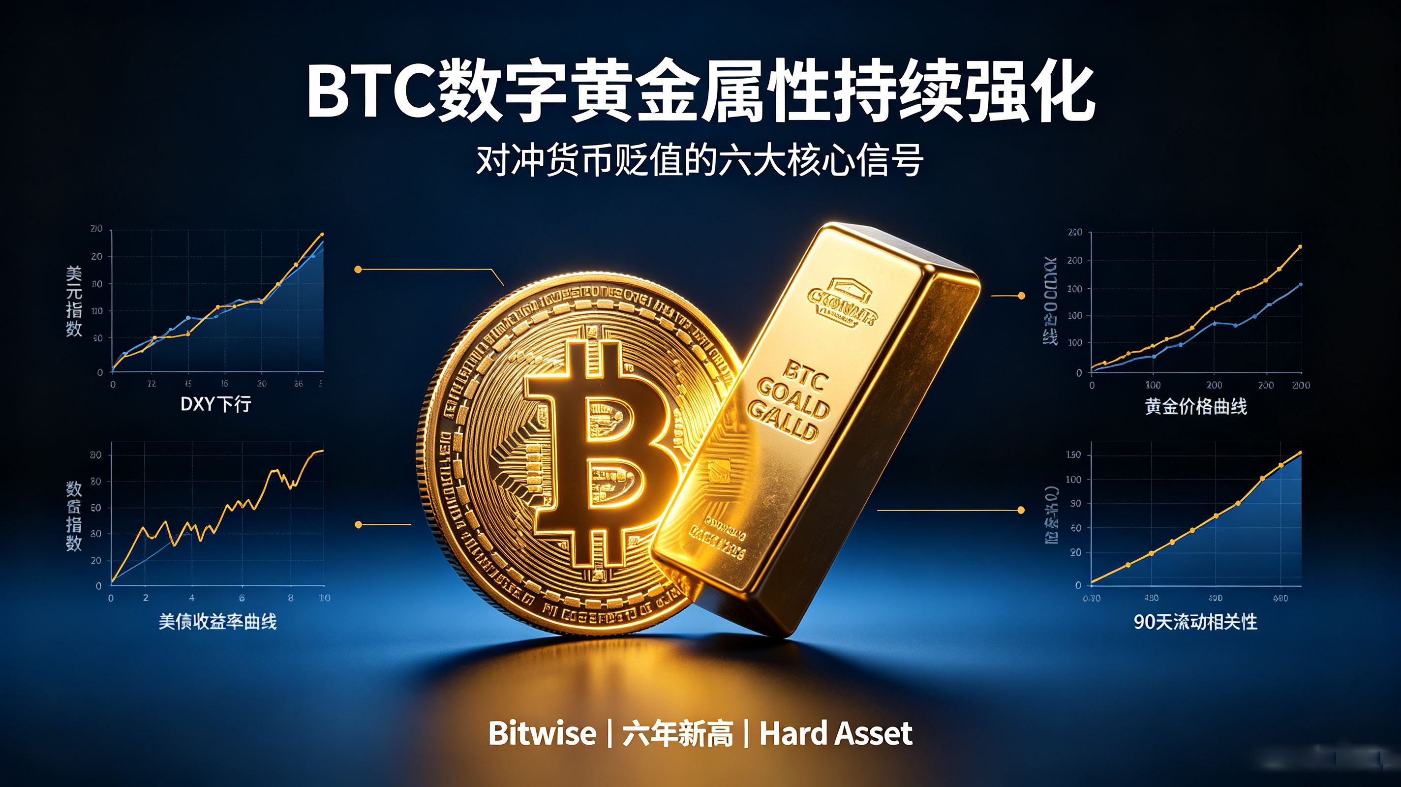 六年极值信号落地！BTC彻底蜕变：摆脱风险资产标签，数字黄金正式对冲货币贬值