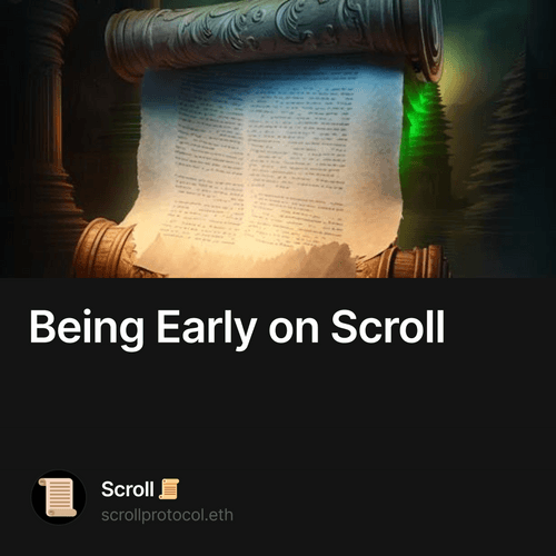 Being Early on Scroll