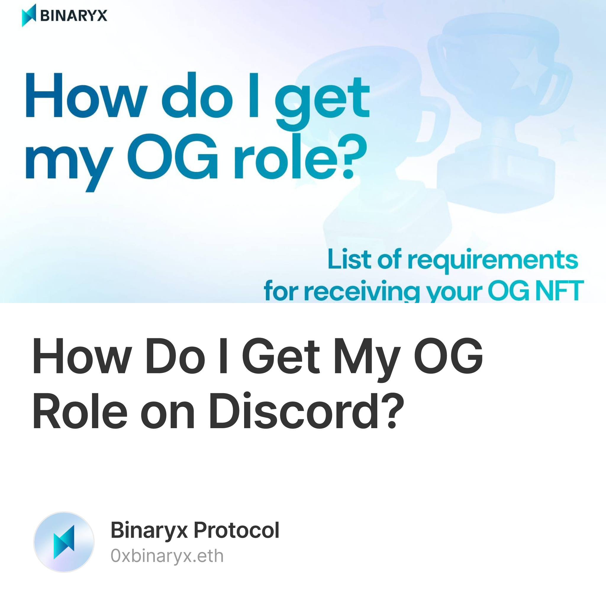 How Do I Get My OG Role on Discord?