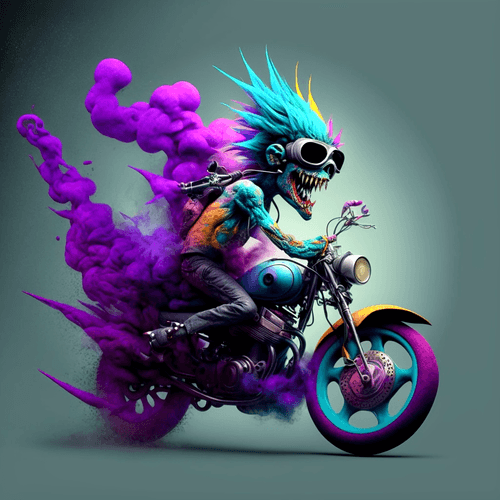 Crazy biker