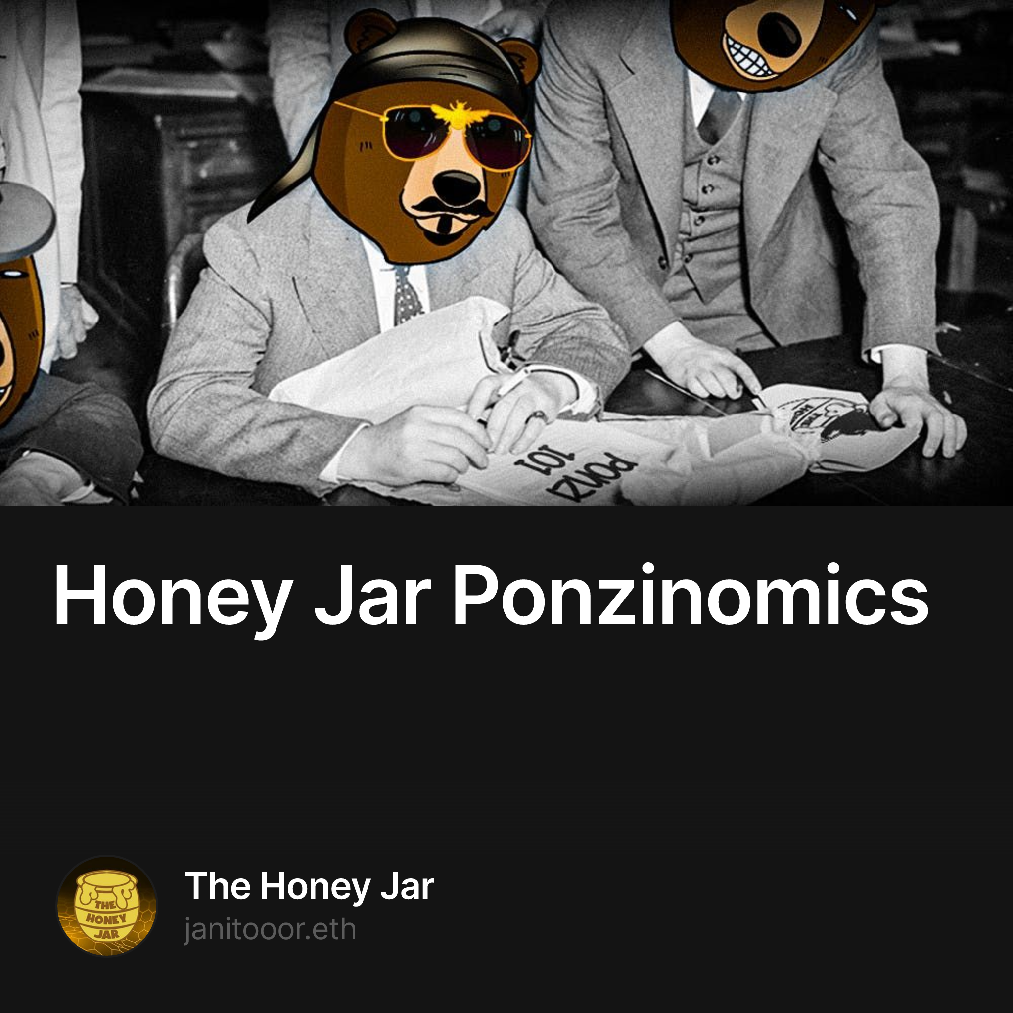 Honey Jar Ponzinomics