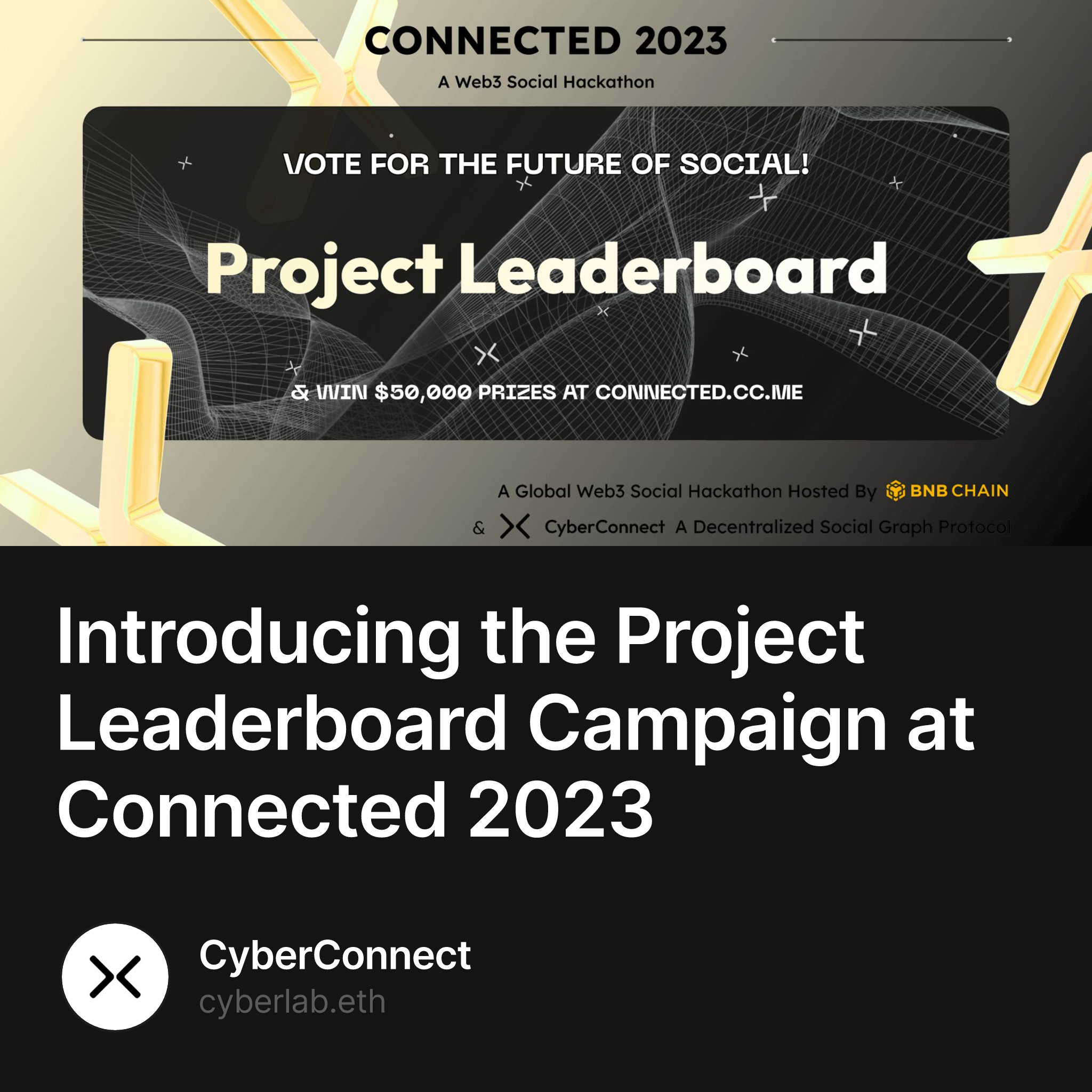 Introducing the Project Leaderboard Campaign at Connected 2023