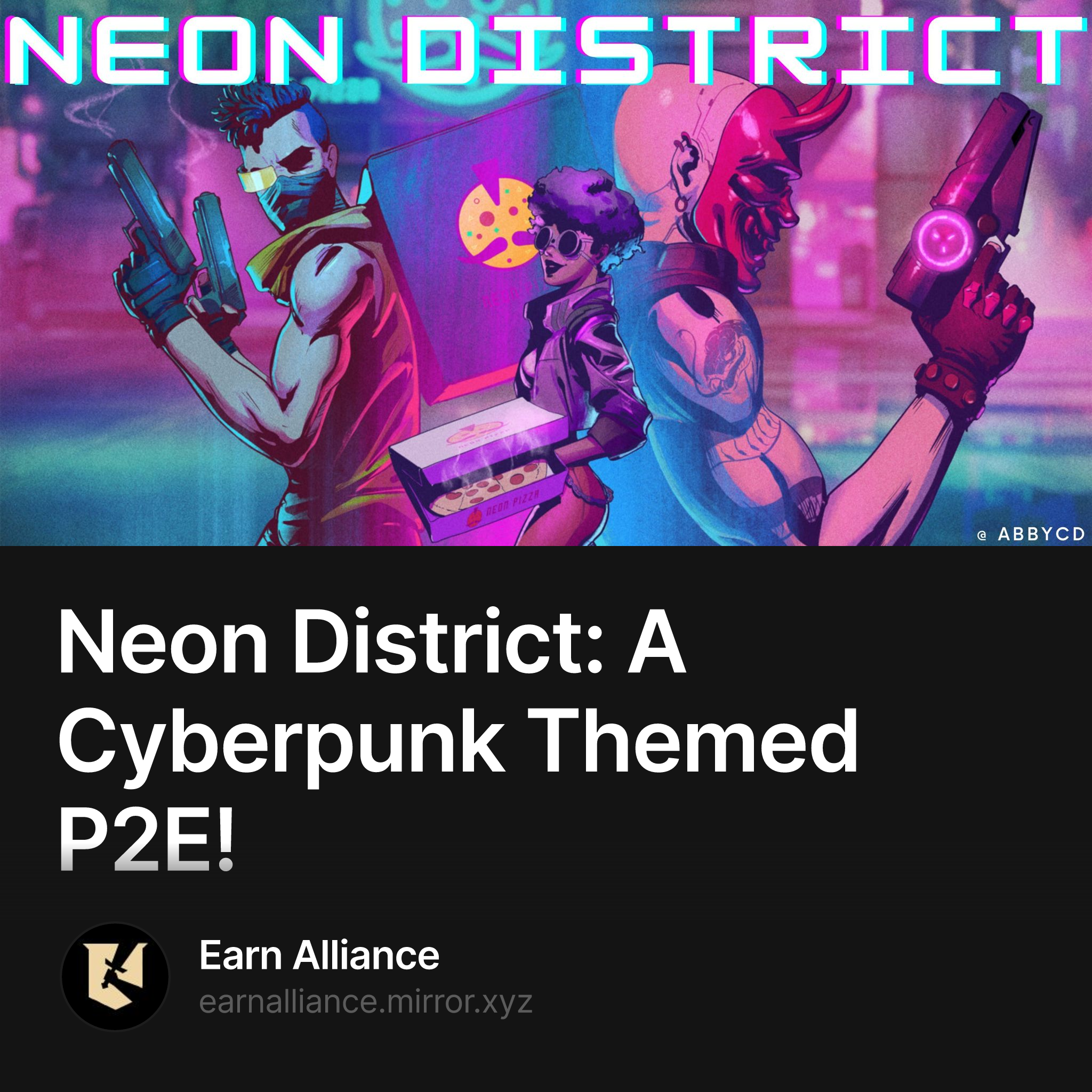 Neon District: A Cyberpunk Themed P2E!