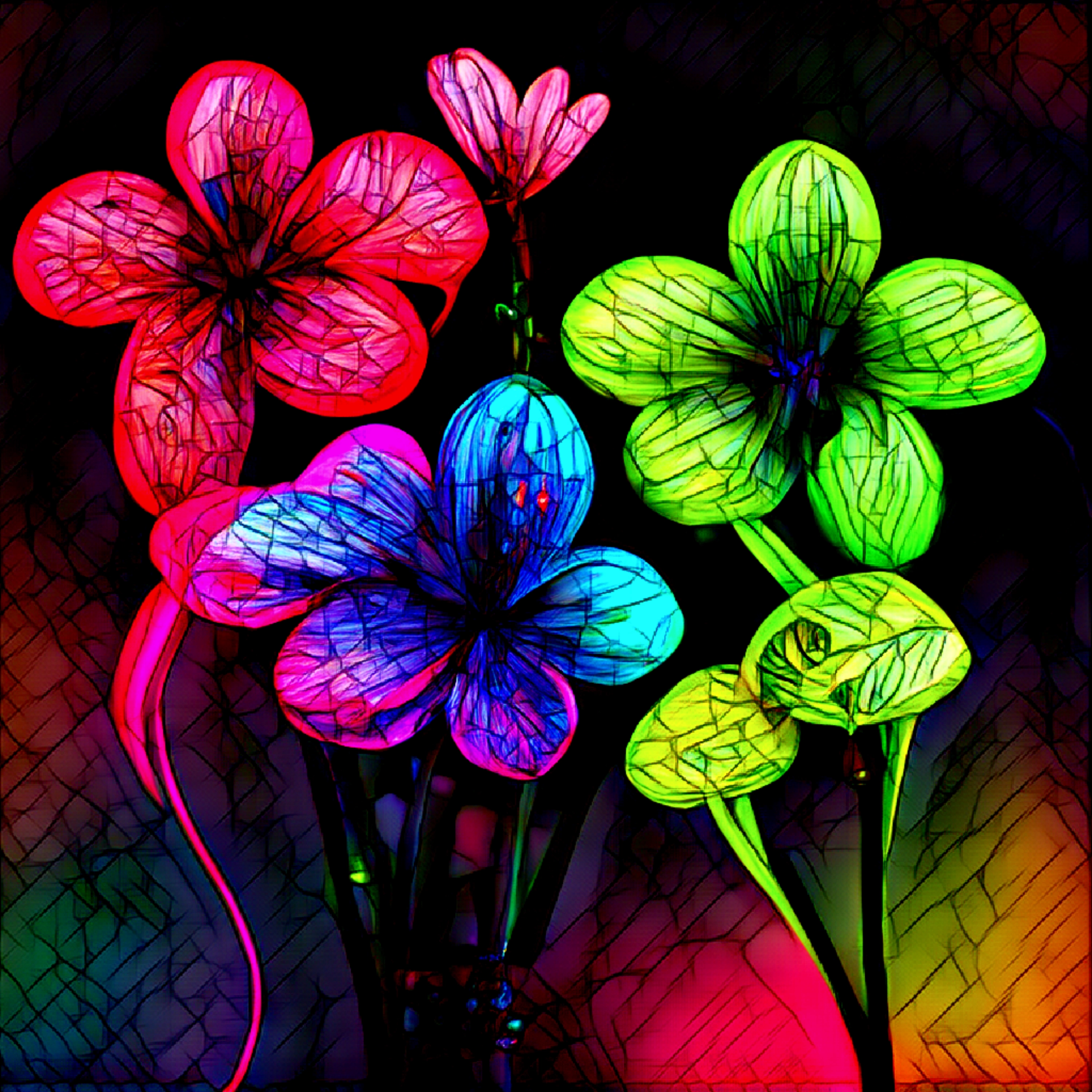 Beautiful Neon Garden