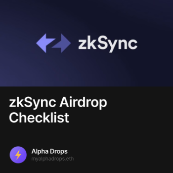 zkSync Airdrop Checklist