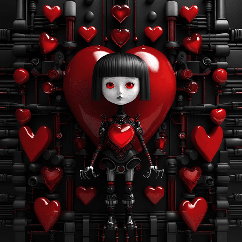 Stained Glass Hearts