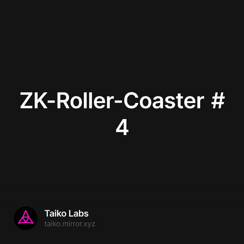 ZK-Roller-Coaster #4