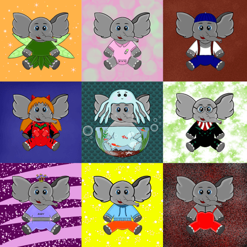 Stylish Baby Elephants